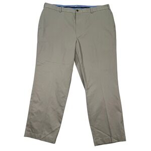 Brooks Brothers Men 42x30 Tan Advantage Chino Clark Fit Pants Lightweight Cotton